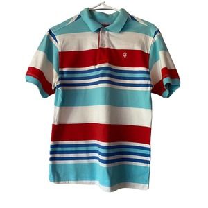 IZOD Polo Shirt Kids L Short Sleeve Collared Casual Multi Color Golf Activewear